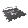 Gumová podlaha puzzle - šedý granulát