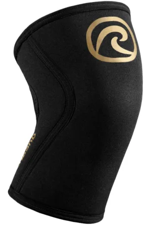 Rehband RX bandáž na koleno 5 mm - zlatá/černá