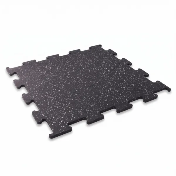 Gumová podlaha puzzle - šedý granulát