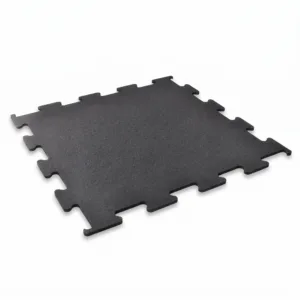 Gumová podlaha puzzle - černá